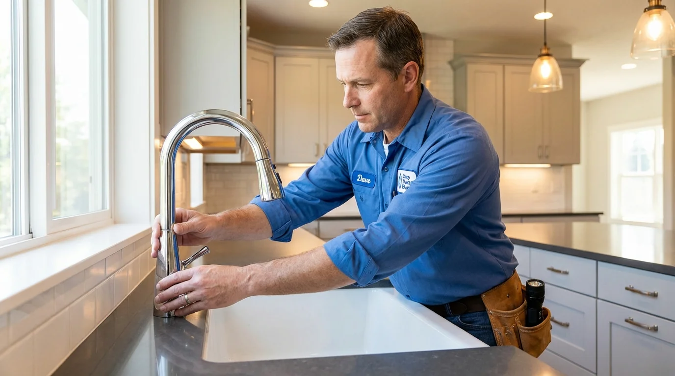 Kitchen faucet installation by Johns Plumbing LLC in Anna